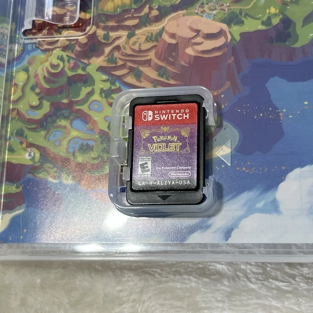 Pokemon Scarlet & Violet Double Pack Nintendo Switch CIB w/Unused 200 Poke Ball
